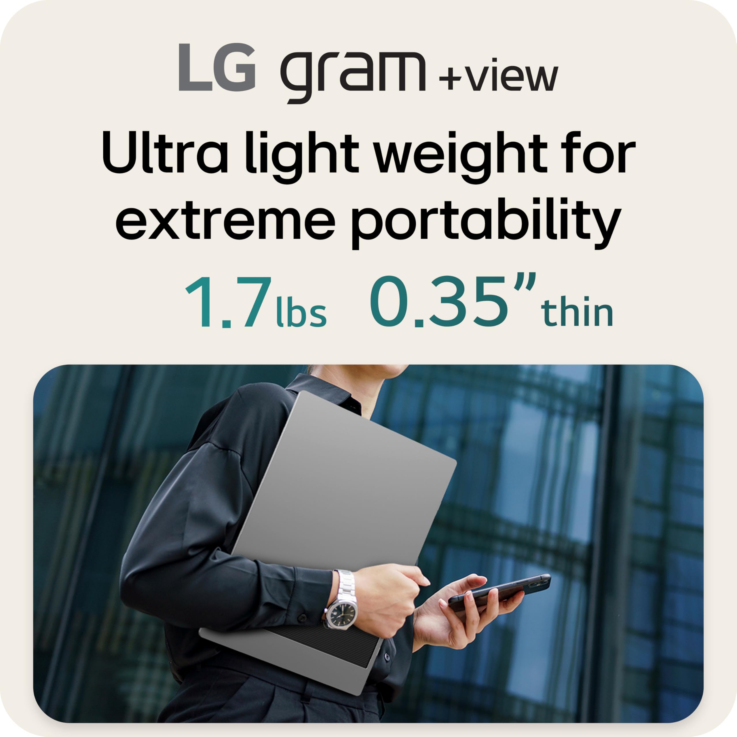 Amazon.com: LG gram +View 17-inch Lightweight, Portable WQXG